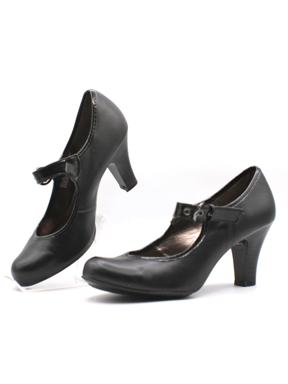 Black Mary Jane Heel Pumps Size 7 Med Adjustable Strap Soulsenseability Kohls
